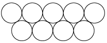 five circles above four circles